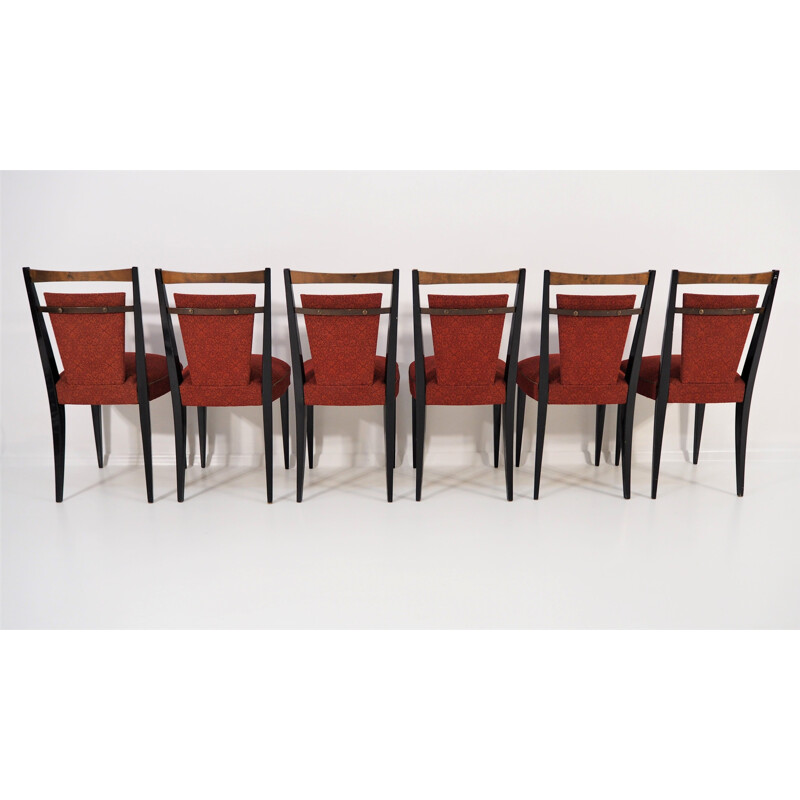 Table et 6 chaises vintage pour la salle à manger 1970