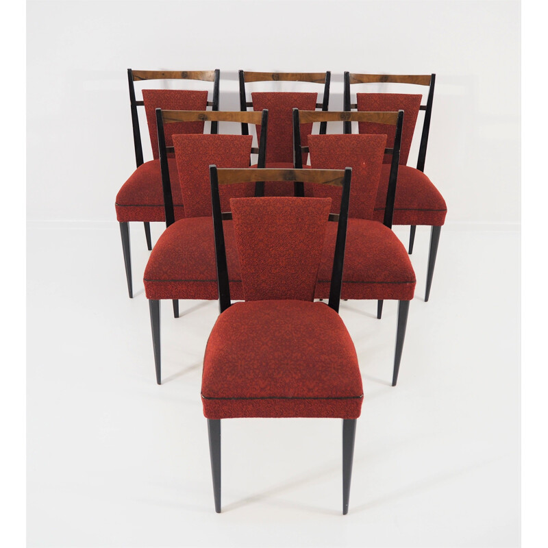 Table et 6 chaises vintage pour la salle à manger 1970