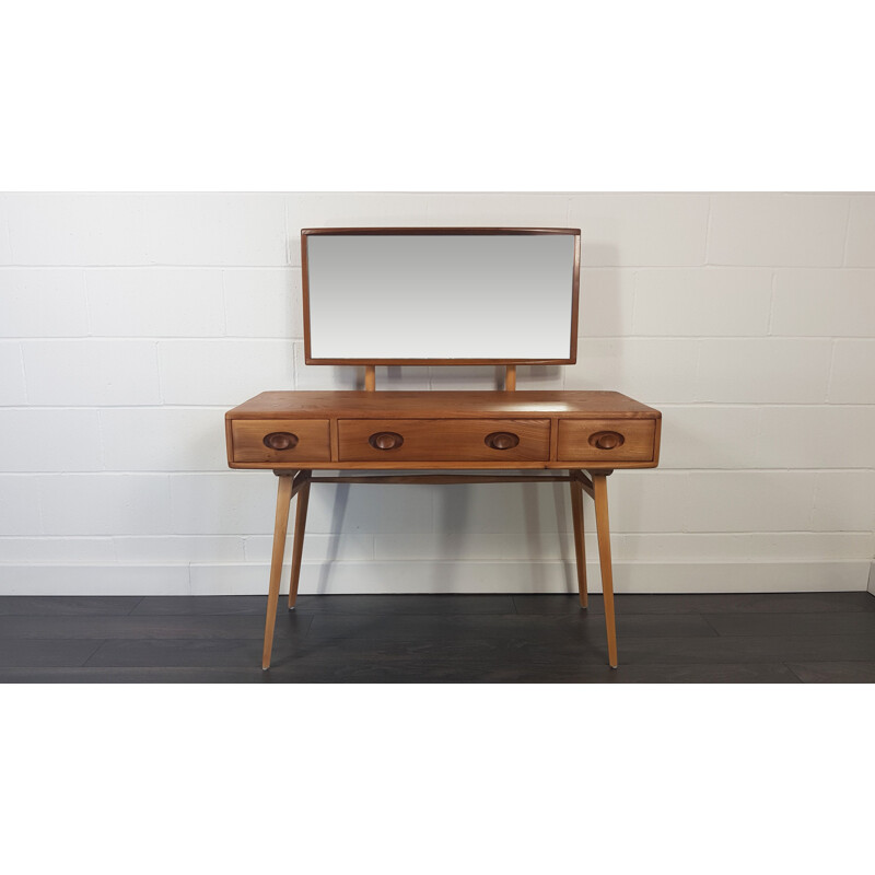 Vintage Ercol Dressing Table,Elm and Beech 1960s