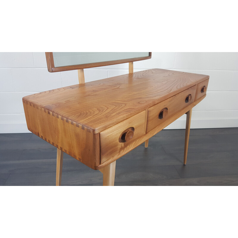 Vintage Ercol Dressing Table,Elm and Beech 1960s