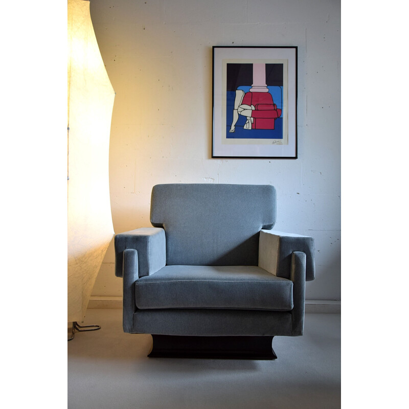 Coppia di sedie da salotto moderne vintage Splendido italiano 1960