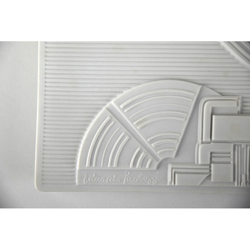 Vintage High Relief Porcelain Wall Sculpture by Eduardo Paolozzi for Rosenthal 1978