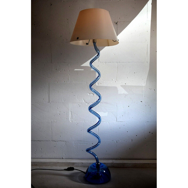 Vintage Glass Floor Lamp Murano, Barrovier and Toso  Venice, Italy