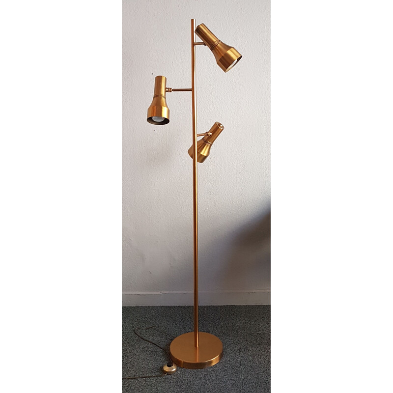 Vintage brass floor lamp 1960