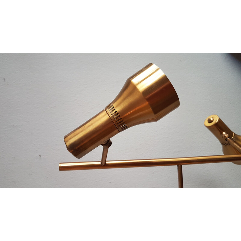 Vintage brass floor lamp 1960