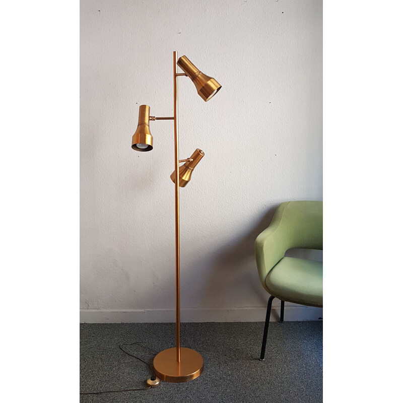 Vintage brass floor lamp 1960