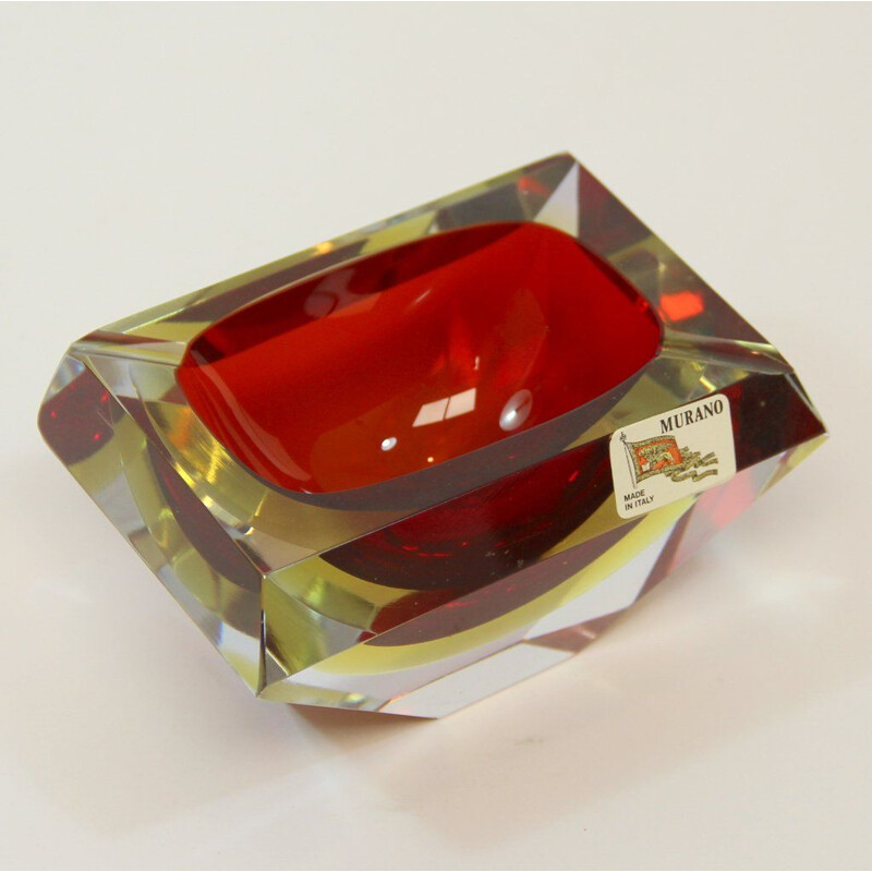 Vintage Murano Glass Ashtray by Alessandro Mandruzzato, 1960