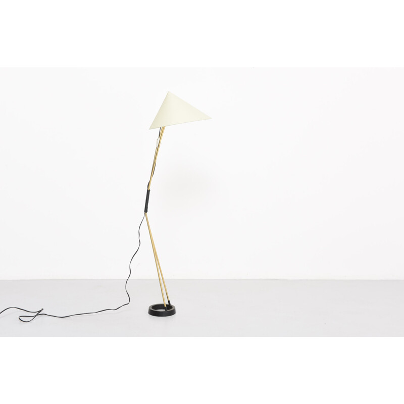 Vintage floor lamp in brass - 1950s