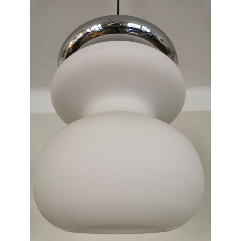 Suspension vintage opaline space âge 1970