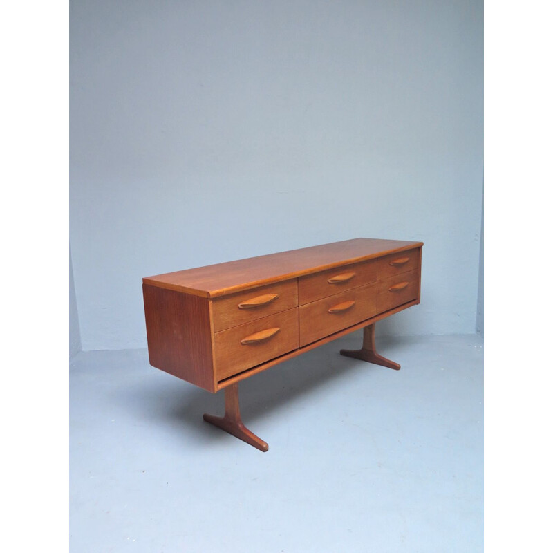 Vintage teak drawers sideboard, 1960