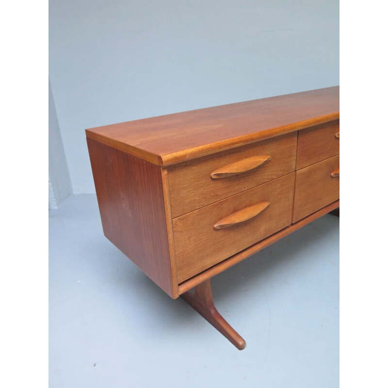 Vintage teak drawers sideboard, 1960