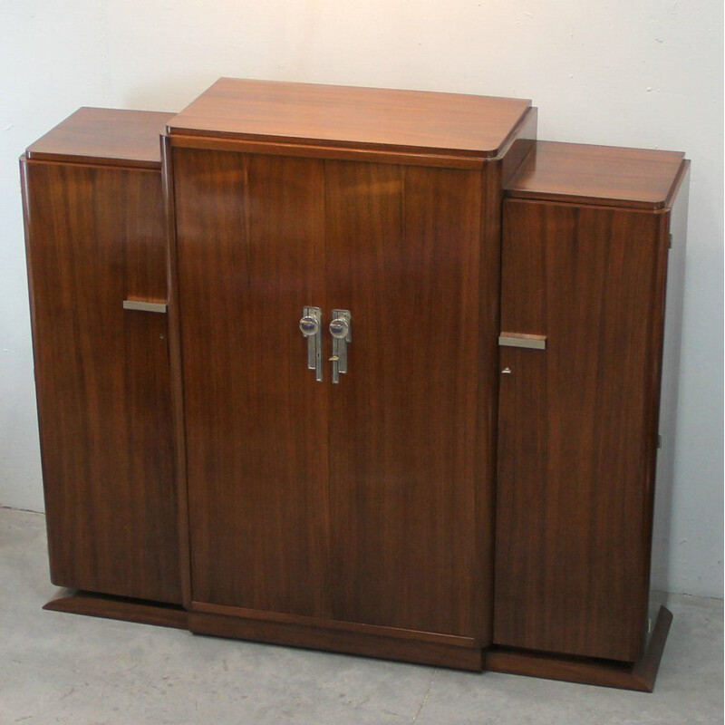 Vintage Art Deco-Schrank aus Palisanderholz, Frankreich 1930