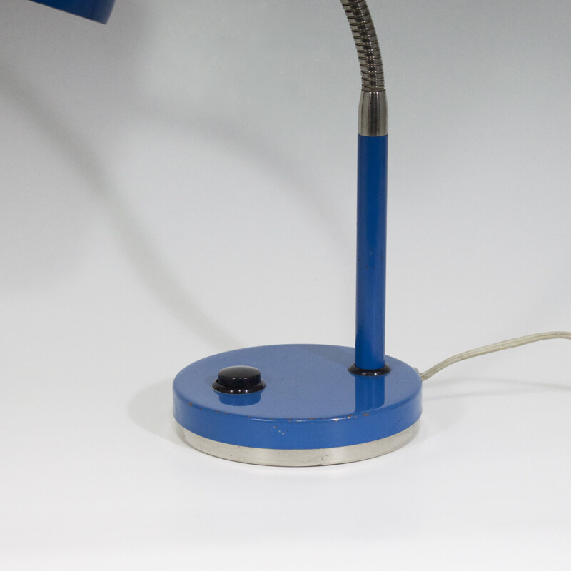 Vintage blue desk lamp 1960