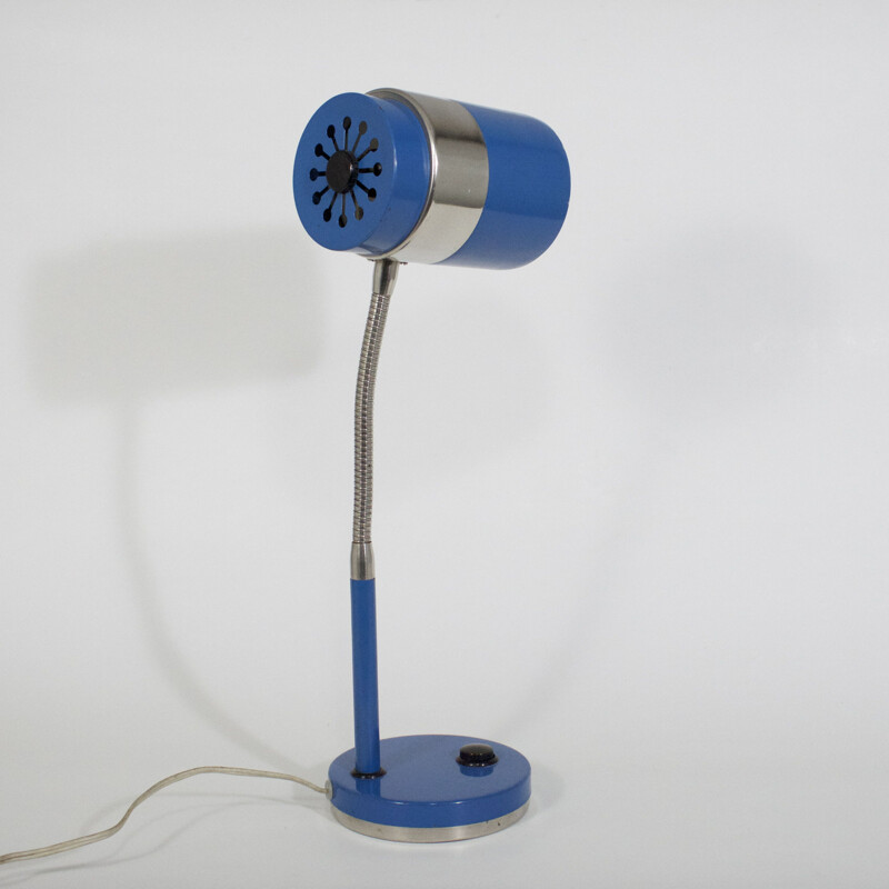 Vintage blue desk lamp 1960