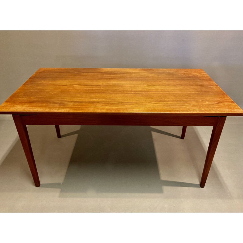 Table haute vintage teck scandinave 1950