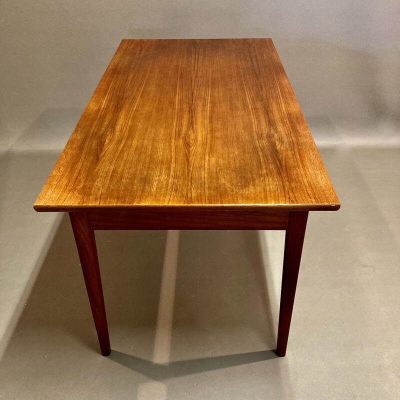 Vintage teak high table Scandinavian 1950