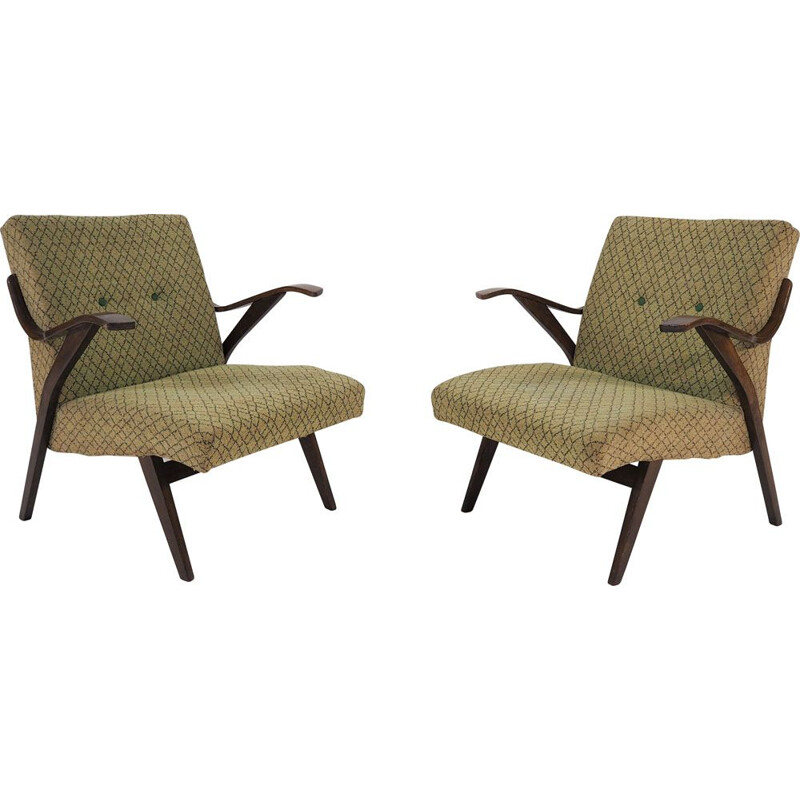 Pair of Vintage Armchairs, 1961