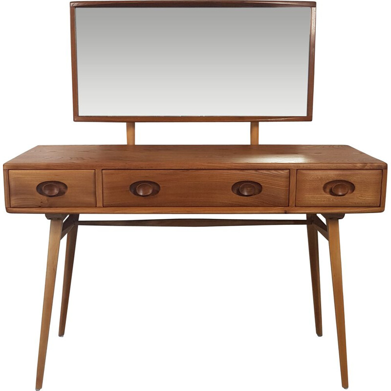 Vintage Ercol Dressing Table,Elm and Beech 1960s