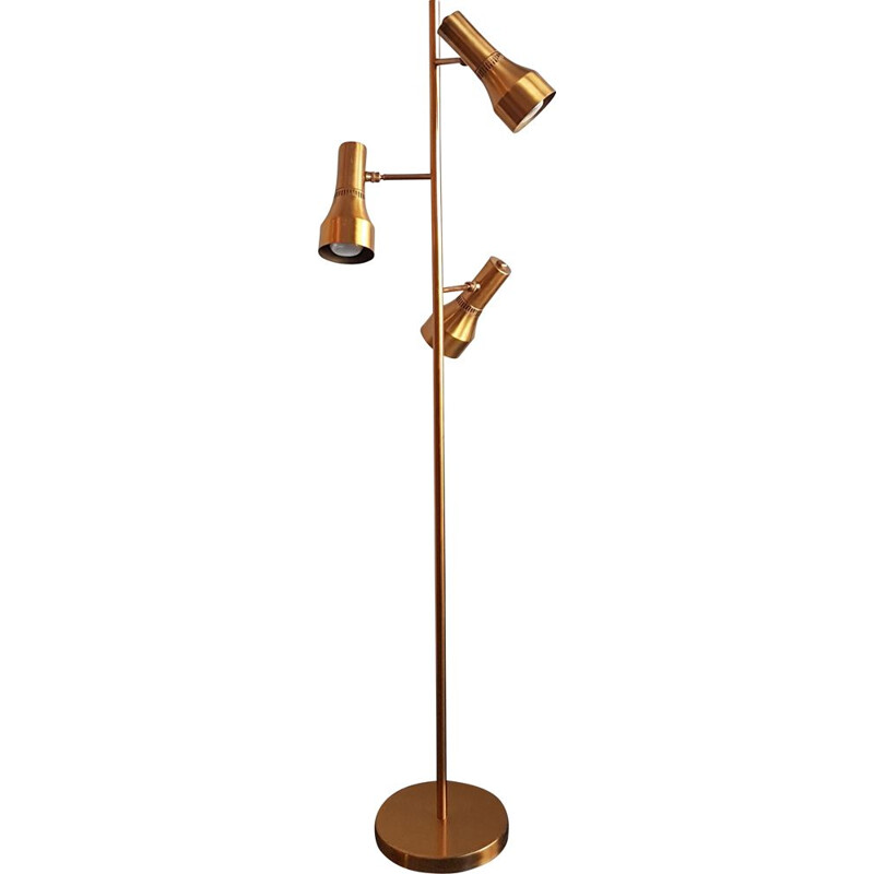 Vintage brass floor lamp 1960