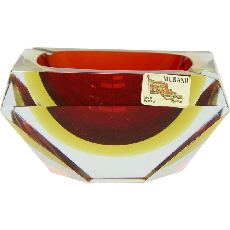 Vintage Murano Glass Ashtray by Alessandro Mandruzzato, 1960