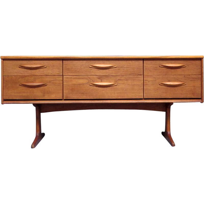 Vintage teak drawers sideboard, 1960