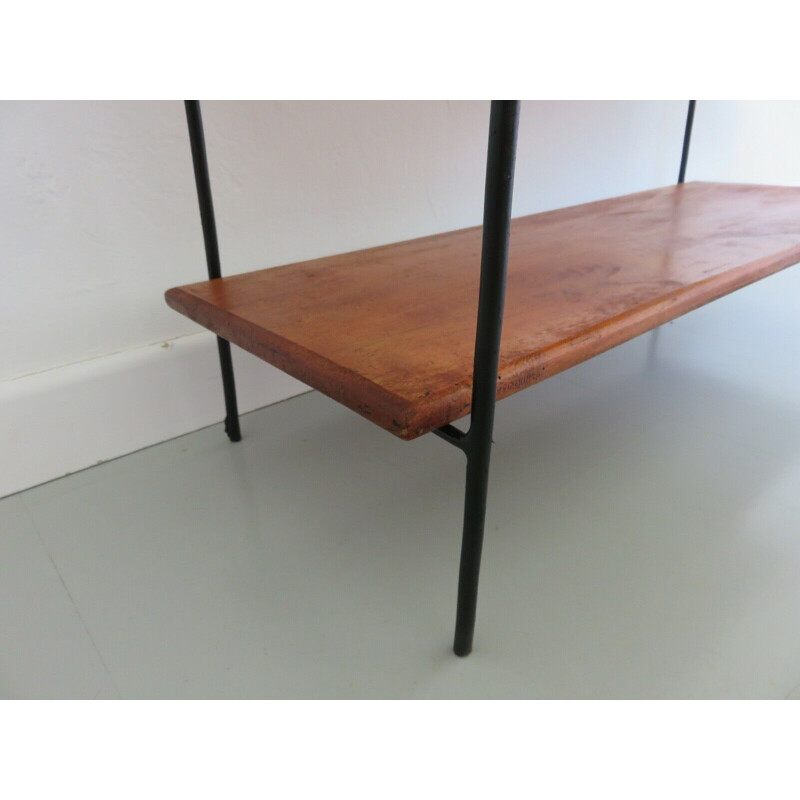 Vintage scandinavian hanging shelf 1960