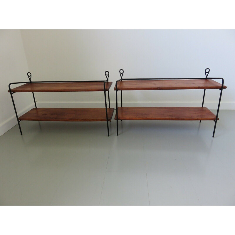 Etagere vintage a suspendre scandinave 1960