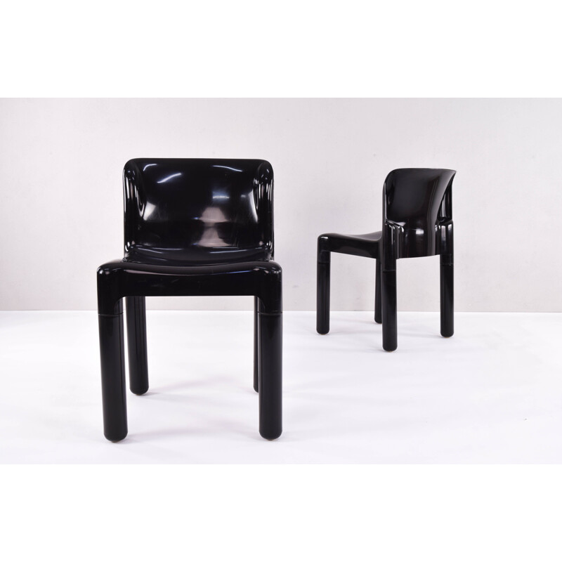 Pair of vintage chairs model 4875 by Carlo Bartoli for Kartell, Italy 1970