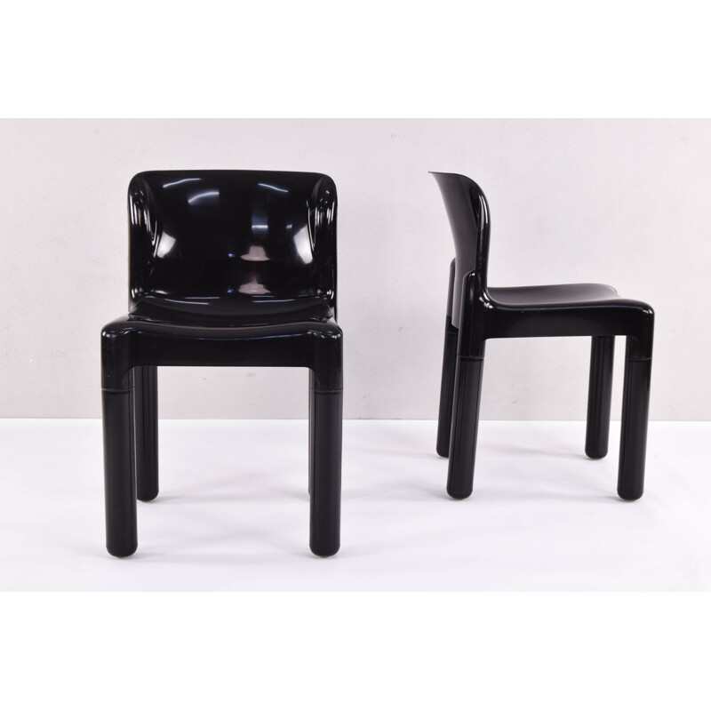 Pair of vintage chairs model 4875 by Carlo Bartoli for Kartell, Italy 1970