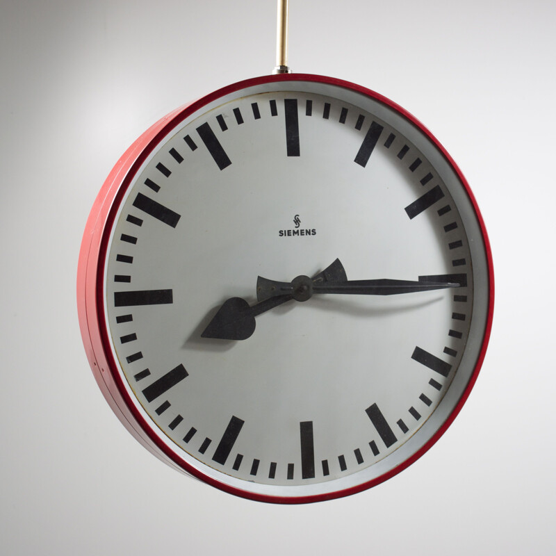 Horloge double face vintage, Siemens