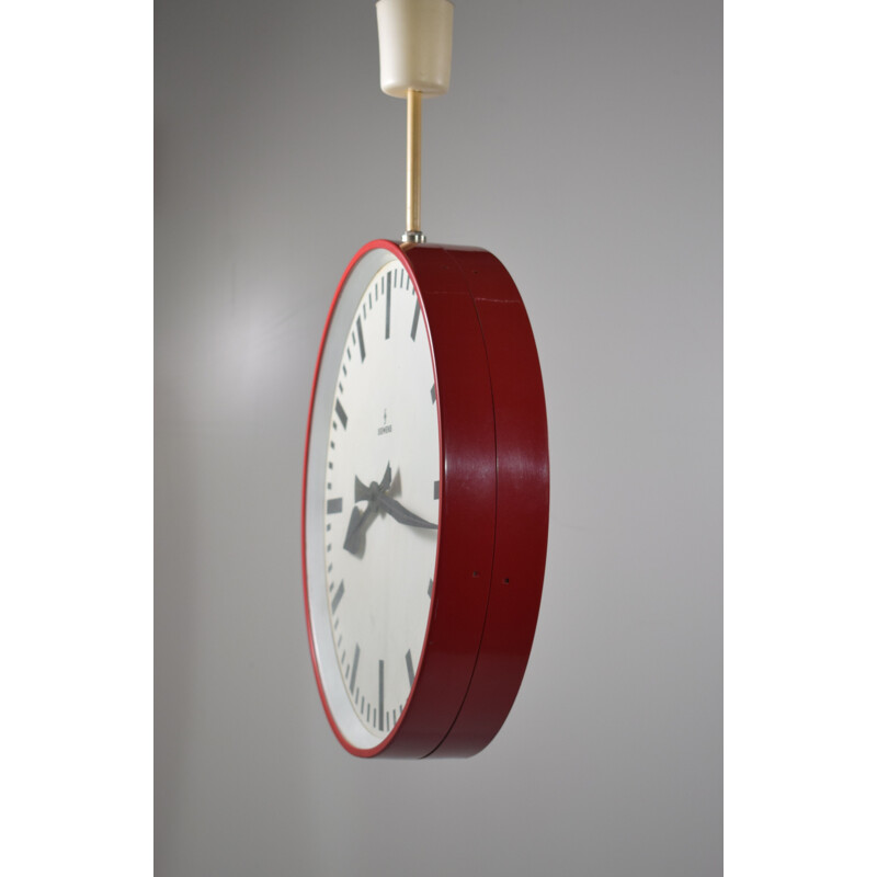 Vintage double-sided clock, Siemens