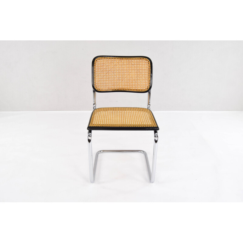 Ensemble de 4 chaises vintage Cesca Marcel Breuer B32, Italie 1970