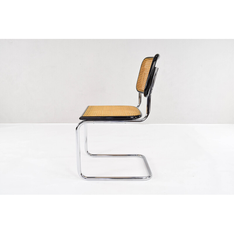 Set of 4 Cesca Chairs Marcel Breuer B32 , Italy 1970s