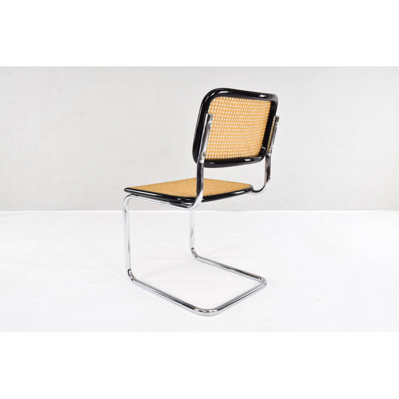 Set of 4 Cesca Chairs Marcel Breuer B32 , Italy 1970s