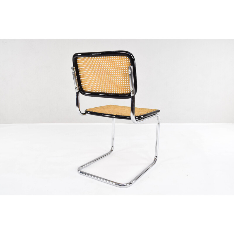 Set of 4 Cesca Chairs Marcel Breuer B32 , Italy 1970s