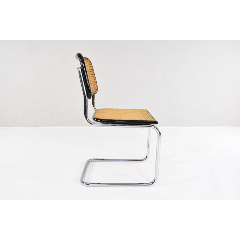 Set of 4 Cesca Chairs Marcel Breuer B32 , Italy 1970s