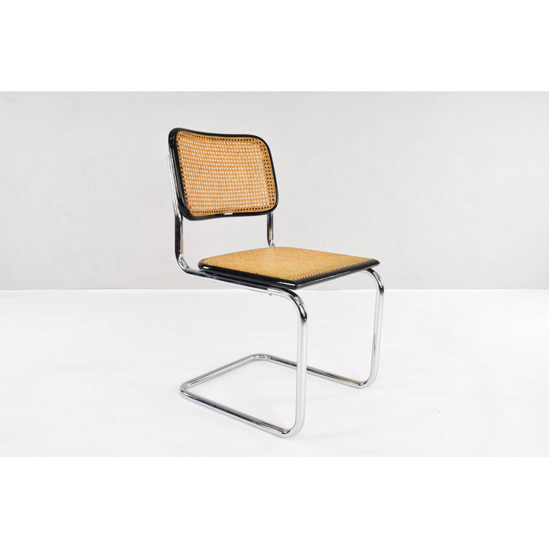 Set of 4 Cesca Chairs Marcel Breuer B32 , Italy 1970s