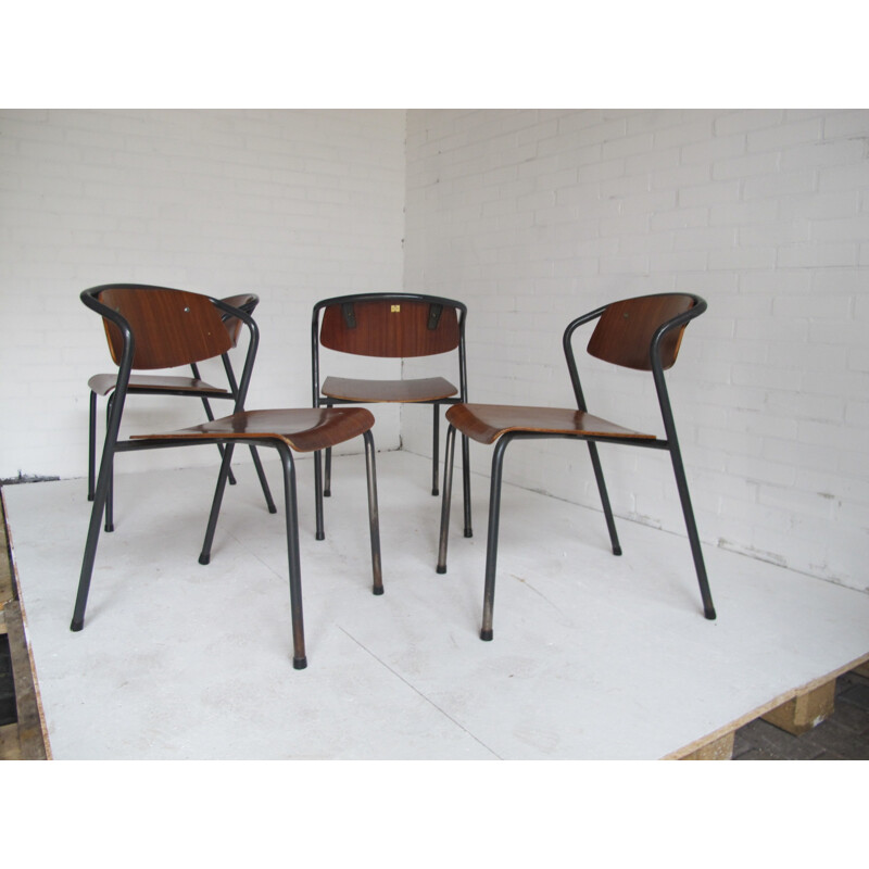 Set of four Marko industrial chairs, Ynske KOOISTRA - 1965s