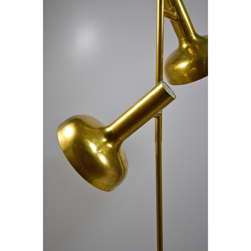 Vintage brass floor lamp by Koch-& Lowy for OMI from 1960