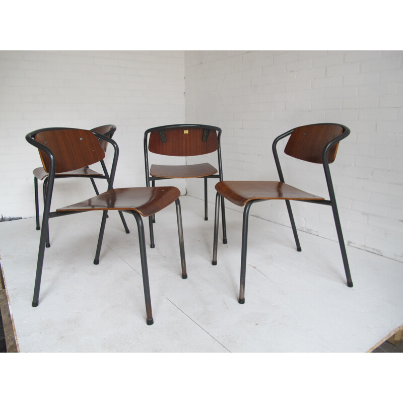 Set of four Marko industrial chairs, Ynske KOOISTRA - 1965s