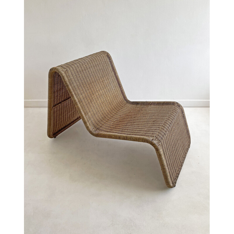 Vintage Rattan Easy Chair, Ikea 1960-70s