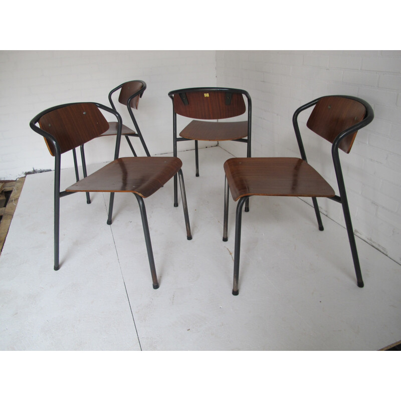 Set of four Marko industrial chairs, Ynske KOOISTRA - 1965s