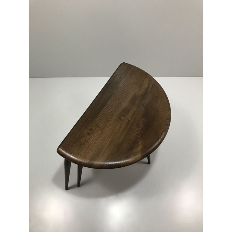 Vintage folding coffee table by Lucian Ercolani for Ercol, elm, 1960