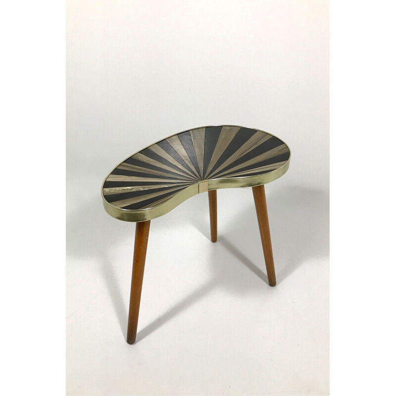 Table d'appoint vintage haricot 1950