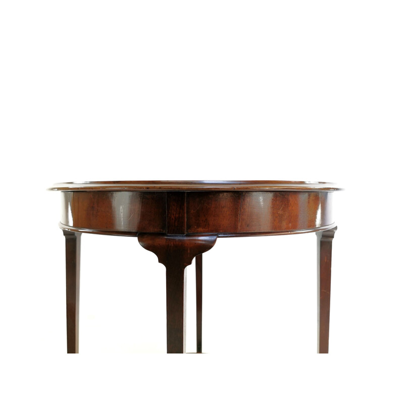 Table d'appoint vintage circulaire Antique Edwardian Mahogany Anglais 