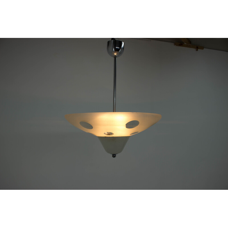 Vintage Chandelier by Franta Anyz for Napako,Bauhaus 1940s