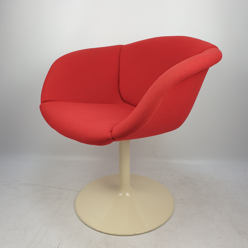 Vintage houten en metalen fauteuil "F8800" van Pierre Paulin voor Artifort, 1960