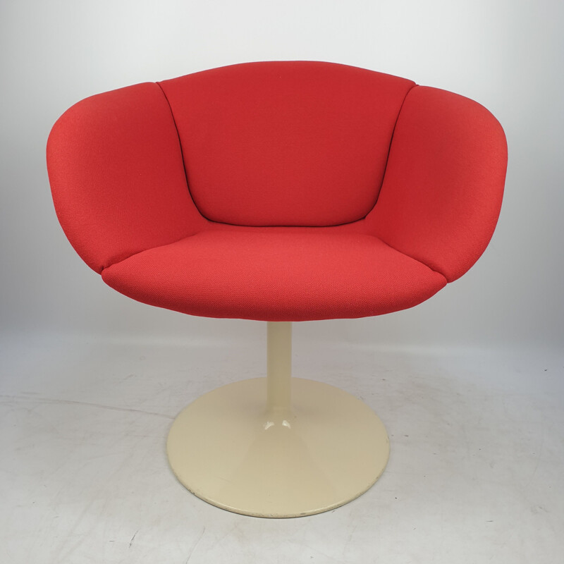 Vintage armchair in wood and metal "F8800" by Pierre Paulin for Artifort, 1960