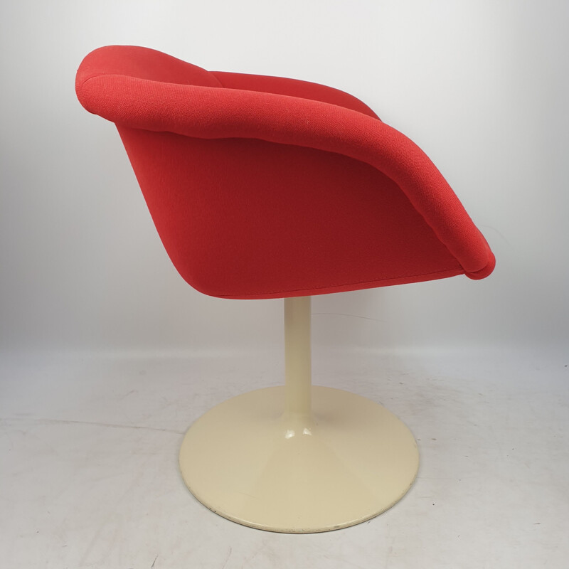 Vintage houten en metalen fauteuil "F8800" van Pierre Paulin voor Artifort, 1960