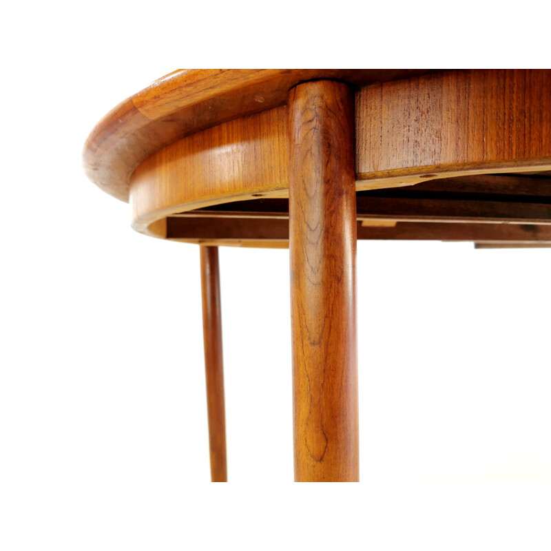  Extending Dining Table Teak Bernhard Pedersen Danish Mid Century 1960